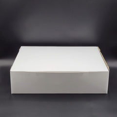 Bakery/Cake Box Lock Corner White 19" x 14" x 5" - 50/Case