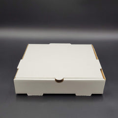 Pizza Box White Plain 10" x 10" x 2" - 50/Case