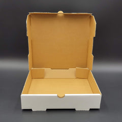 Pizza Box White Plain 10" x 10" x 2" - 50/Case