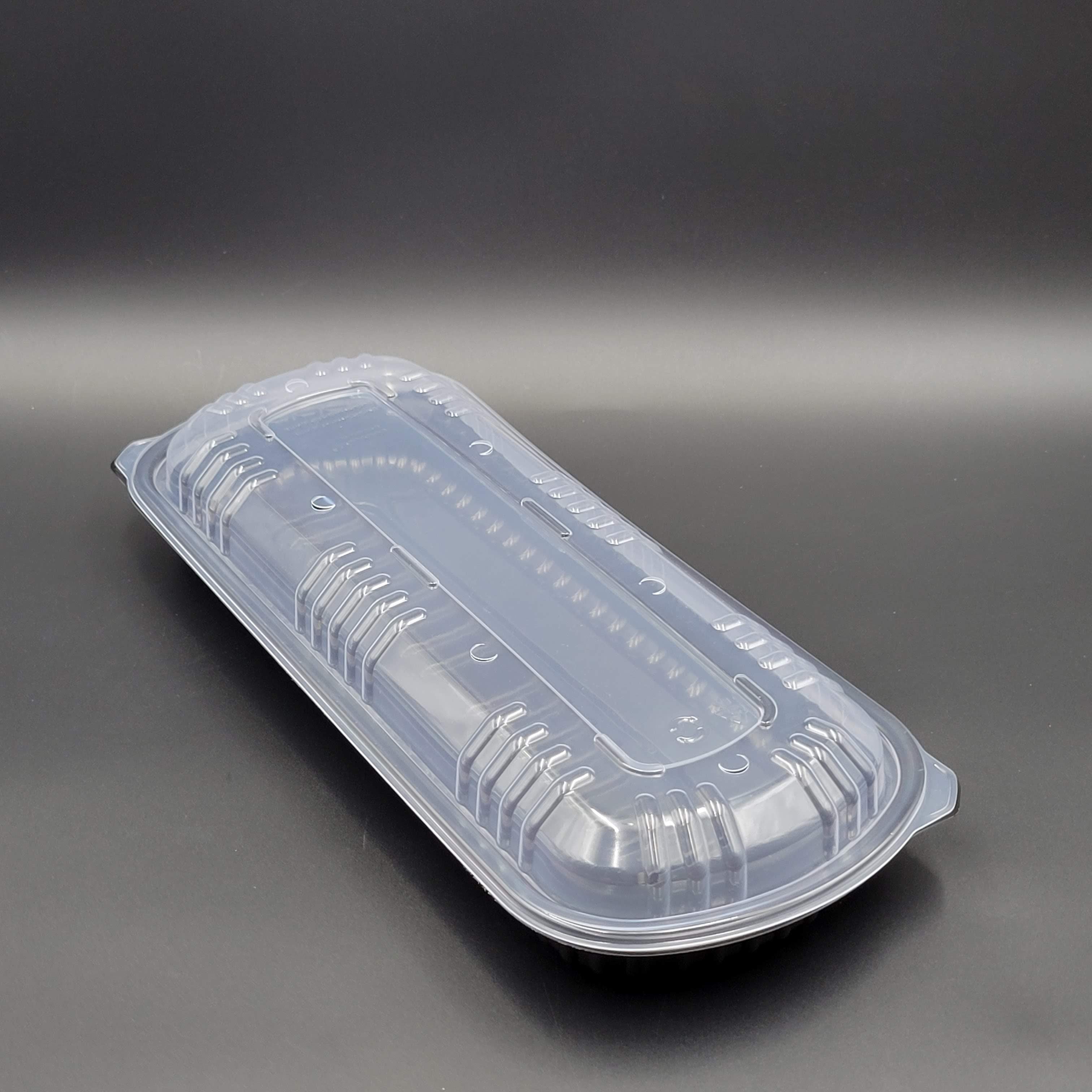 Anchor Packaging Half Slab Rib Microwavable Container Combo 22 oz. M1070 - 100/Case