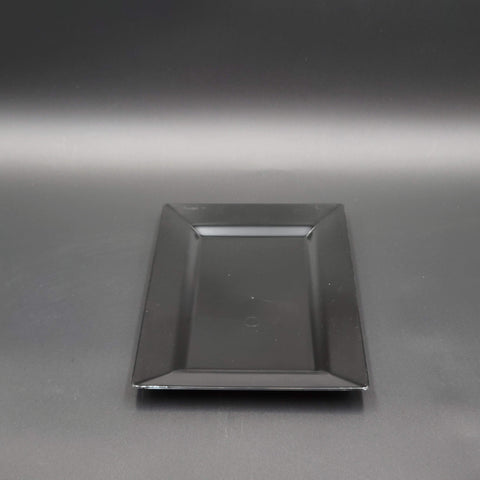 EMI Yoshi Rectangular Salad Plate Black 10" x 6.5" EMI-RP8B - 120/Case