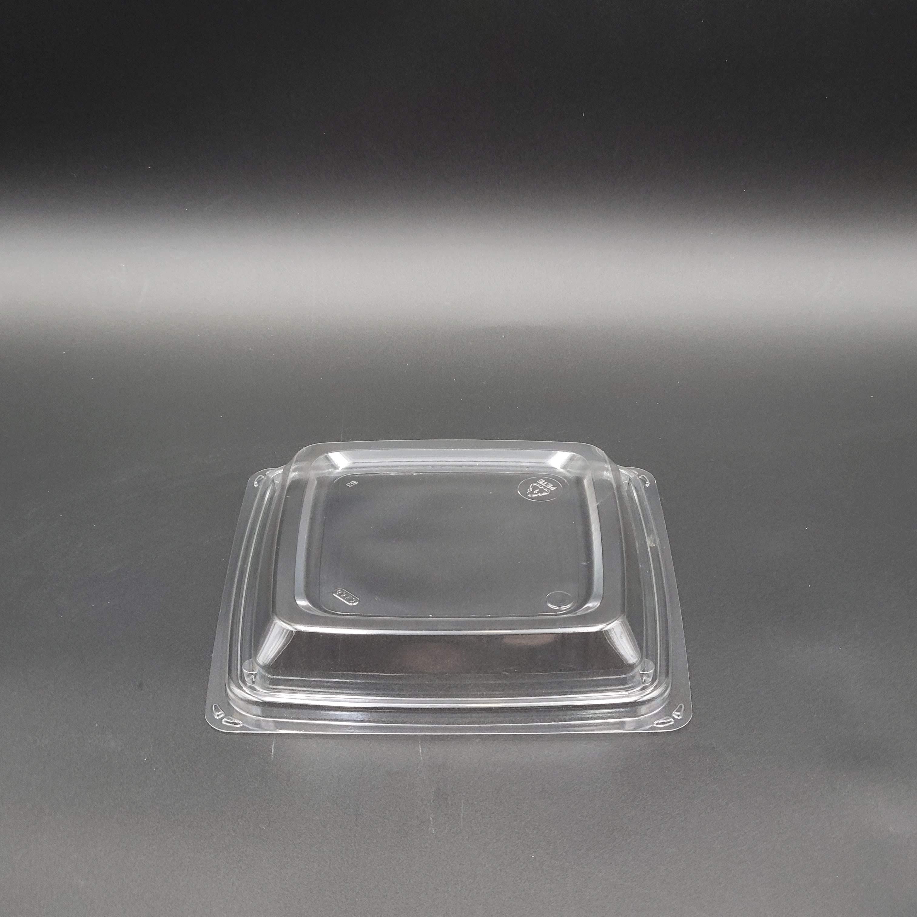 Solo Clear Plastic Square Container Lid 7" 973017-AP90 - 300/Cases