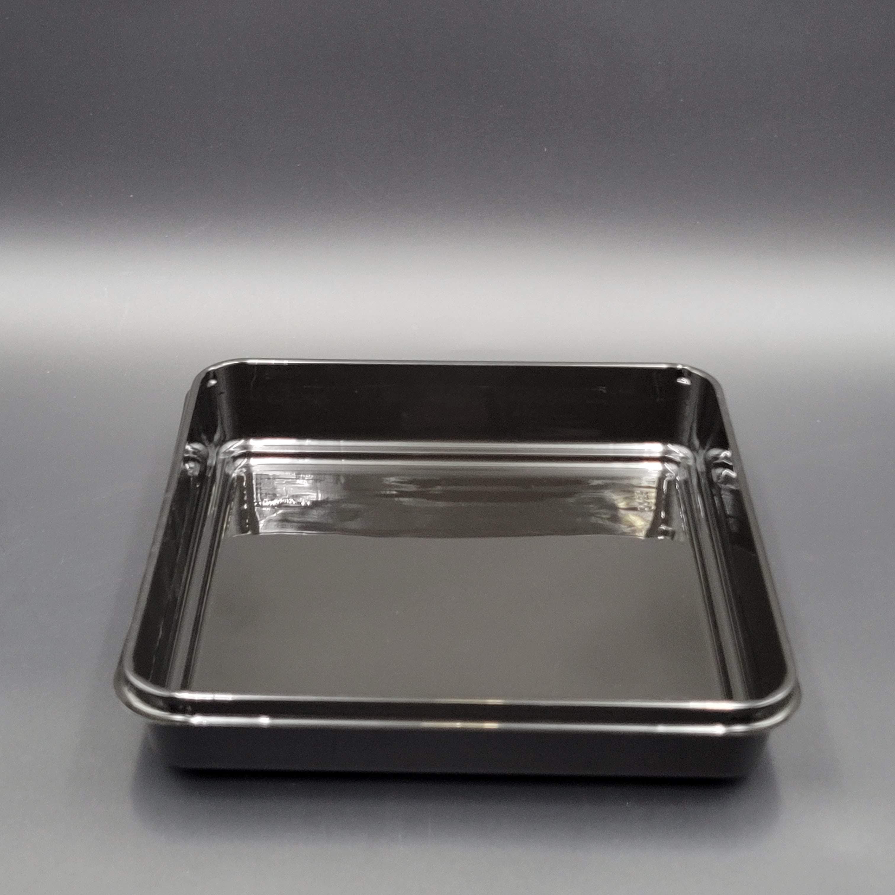 Anchor Packaging Plastic Executive Square Meal Base Black 4028218 - 100/Case