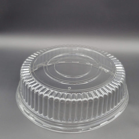 Pactiv Clear Plastic Crystal Dome Lid For 18" Party Tray P9818 - 50/Case