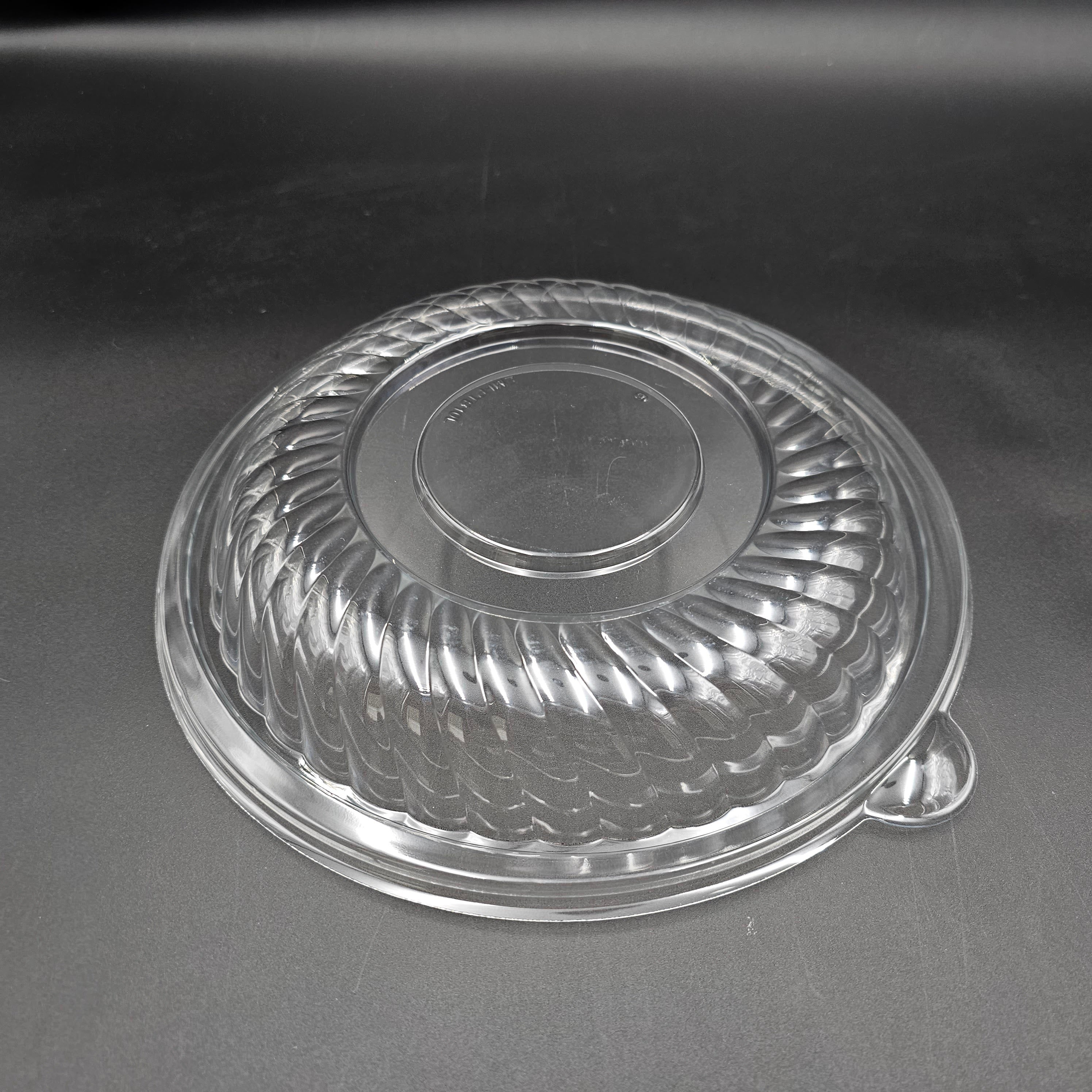 EMI Yoshi Clear PET Plastic Salad Bowl Lid 10" EMI-PTB10L - 25/Case