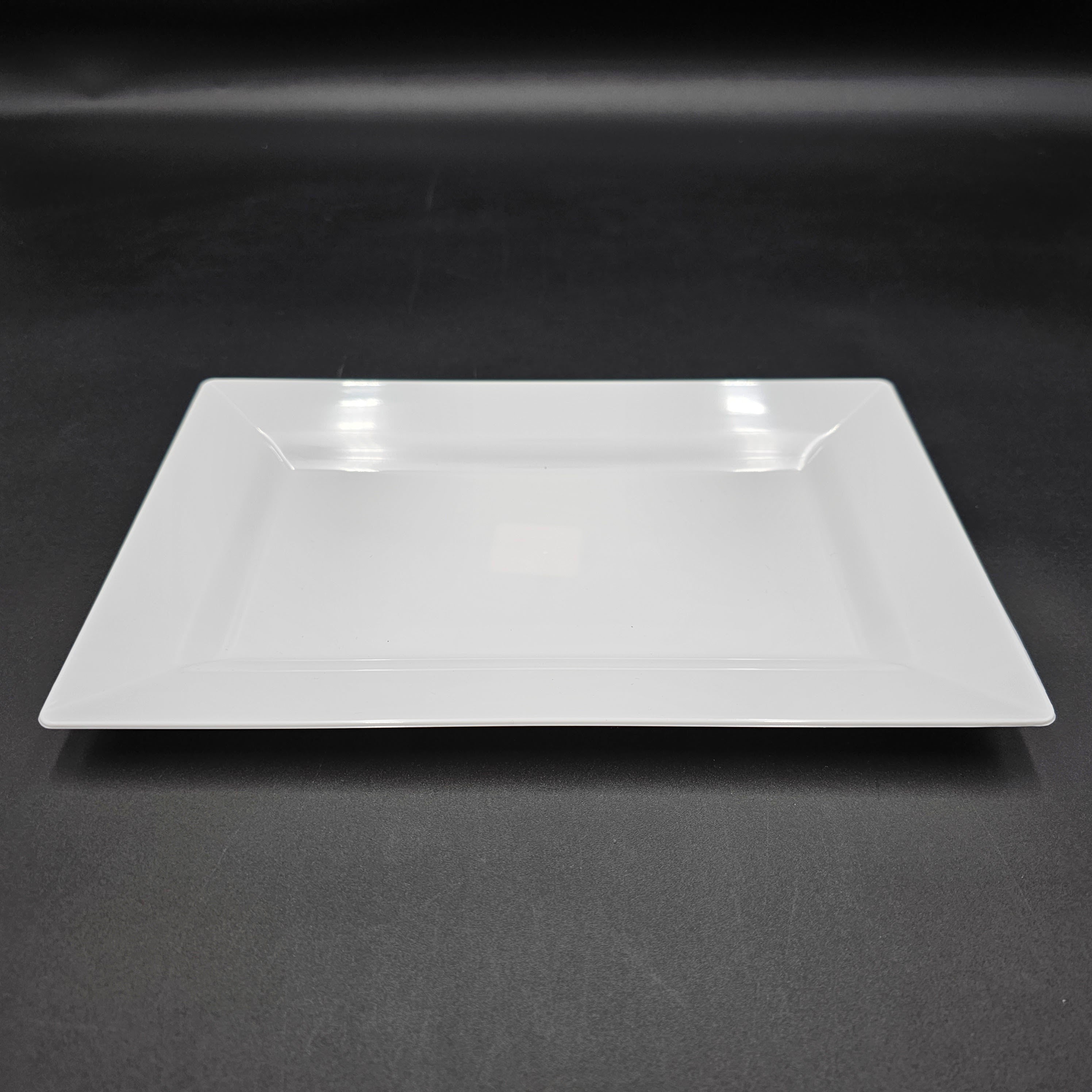 EMI Yoshi Plastic Rectangular Luncheon Plate White 12" x 7.5" EMI-RP9W - 120/Case