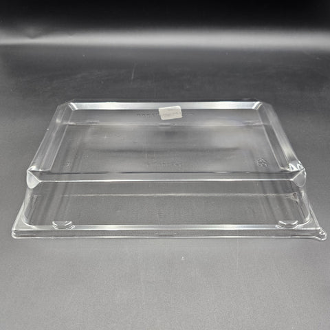 EMI Yoshi Clear Plastic Rectangular Luncheon Plate Dome Lid 12" x 7.5" EMI-RP9LP - 120/Case