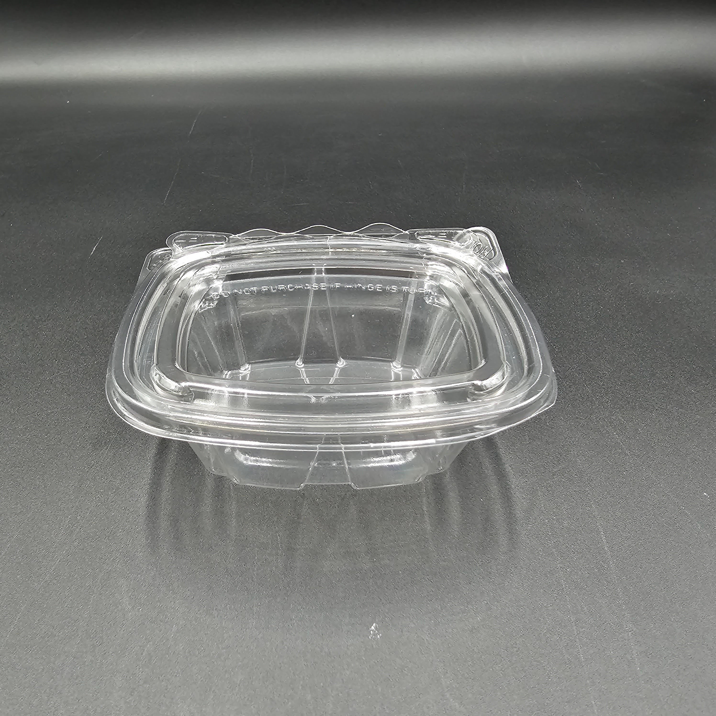Dart Mfg. Clear Hinged Container 4 oz. CH4DEF - 400/Case