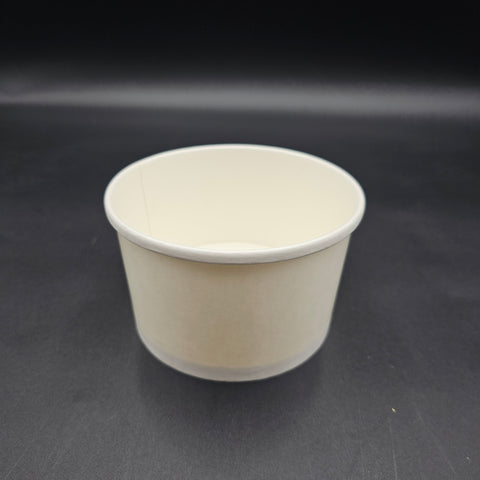 Inno-Pak Plain White Squat Paper Soup Cup 16 oz. 197638218 - 500/Case