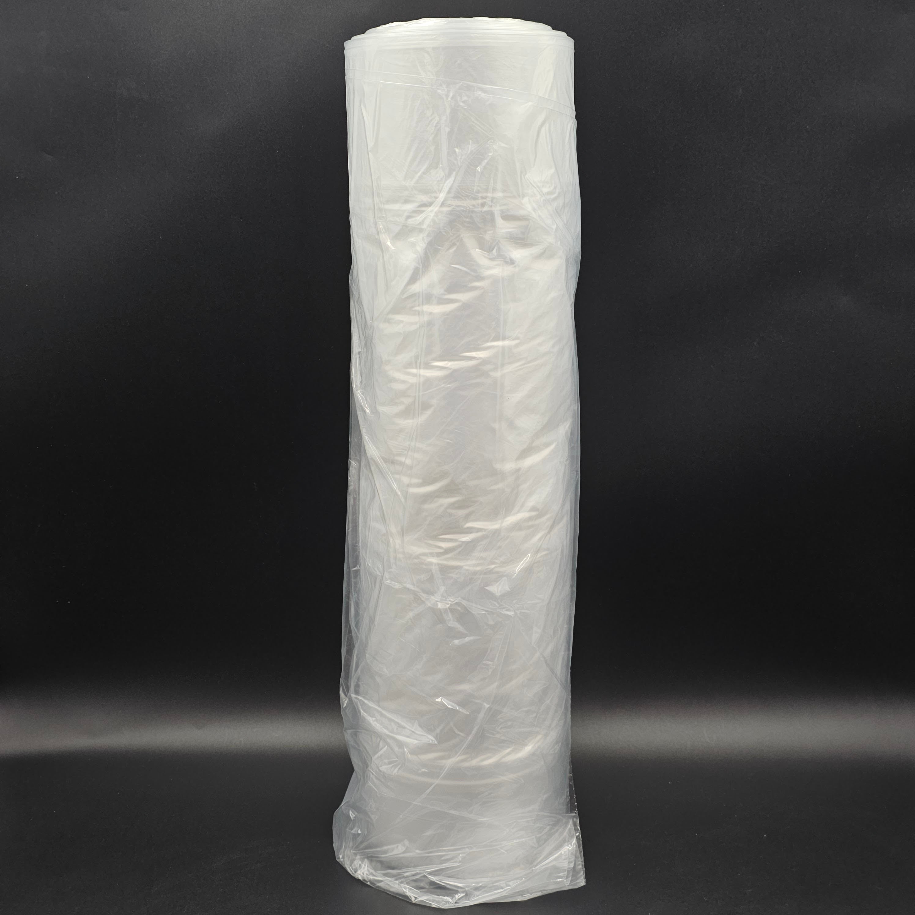 Clear Plastic Poly Food Roll Bag 21" x 6" x 35" - 200/Case