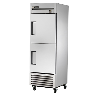 superior-equipment-supply - True Food Service Equipment - True Stainless Steel One-Section Two Solid Half Door Reach-In Freezer