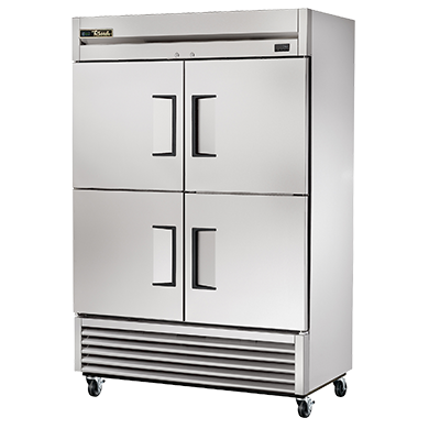 superior-equipment-supply - True Food Service Equipment - True Stainless Steel Two-Section Four Solid Half Door Reach-In Freezer