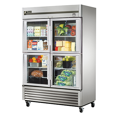 superior-equipment-supply - True Food Service Equipment - True Two-Section Four Glass Half Door Reach-In Refrigerator