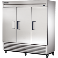 superior-equipment-supply - True Food Service Equipment - True Three-Section Three Stainless Steel Door Reach-In Refrigerator