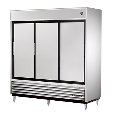 superior-equipment-supply - True Food Service Equipment - True Three-Section Three Stainless Steel Sliding Door Reach-In Refrigerator