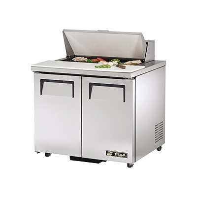 superior-equipment-supply - True Food Service Equipment - True Stainless Steel Eight 4" Deep Poly Pan Capacity ADA Sandwich/Salad Unit