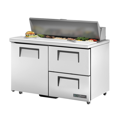 superior-equipment-supply - True Food Service Equipment - True Stainless Steel Two Section Two Drawer 48" Wide ADA Sandwich/Salad Unit