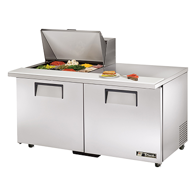 superior-equipment-supply - True Food Service Equipment - True Stainless Steel Two Section 60" Wide ADA Mega Top Sandwich/Salad Unit