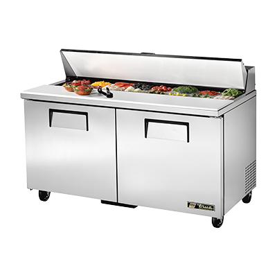 superior-equipment-supply - True Food Service Equipment - True Stainless Steel Sixteen 4" Poly Pan Capacity 60" Wide Sandwich/Salad Unit