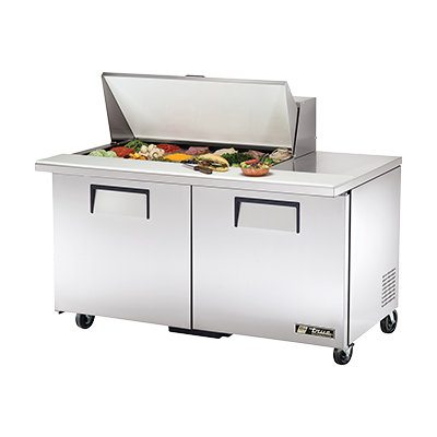 superior-equipment-supply - True Food Service Equipment - True Stainless Steel Eighteen 4" Deep Poly Pan Capacity 60" Wide Mega Top Sandwich/Salad Unit