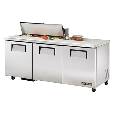 superior-equipment-supply - True Food Service Equipment - True Stainless Steel Three Section 72" Wide Sandwich/Salad Unit