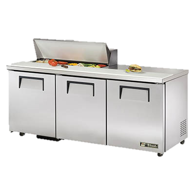 superior-equipment-supply - True Food Service Equipment - True Stainless Steel Three Section 72" Wide ADA Sandwich/Salad Unit