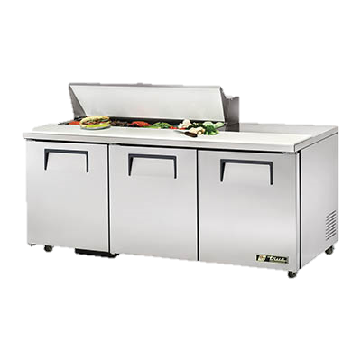 superior-equipment-supply - True Food Service Equipment - True Stainless Steel 72" Wide ADA Sandwich/Salad Unit With Twelve 4" Deep Poly Pans