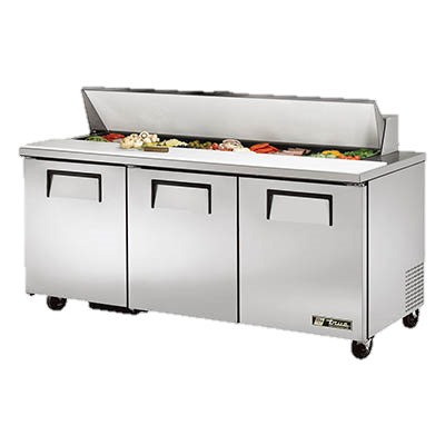 superior-equipment-supply - True Food Service Equipment - True Stainless Steel Capacity 72" Wide Sandwich/Salad Unit With Eighteen 4" Deep Poly Pans