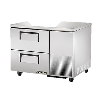 superior-equipment-supply - True Food Service Equipment - True Stainless Steel 44" Wide One Section Two Drawer Deep Undercounter Refrigerator