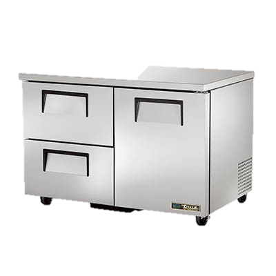 superior-equipment-supply - True Food Service Equipment - True Stainless Steel Two Section Two Drawer 48" Wide Undercounter Refrigerator