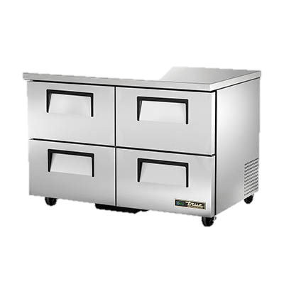 superior-equipment-supply - True Food Service Equipment - True Stainless Steel Two Section Four Drawer 48" Wide Undercounter Refrigerator