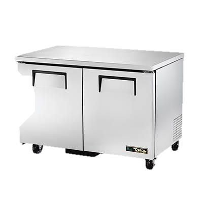 superior-equipment-supply - True Food Service Equipment - True Stainless Steel Two Section 48" Wide Undercounter Freezer
