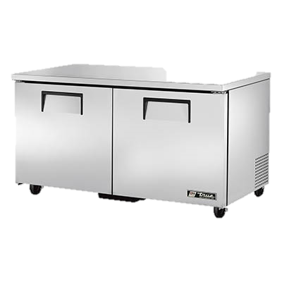 superior-equipment-supply - True Food Service Equipment - True Stainless Steel Two Section 60" Wide Undercounter Refrigerator
