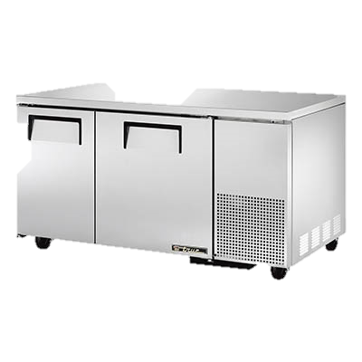 superior-equipment-supply - True Food Service Equipment - True Stainless Steel 60" Wide Two Section Deep Undercounter Refrigerator