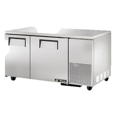 superior-equipment-supply - True Food Service Equipment - True Stainless Steel 60" Wide Two Section Deep Undercounter Freezer
