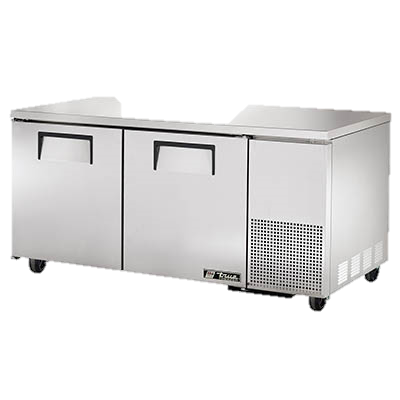 superior-equipment-supply - True Food Service Equipment - True Stainless Steel 67" Wide Two Section Deep Undercounter Freezer