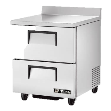 superior-equipment-supply - True Food Service Equipment - True Stainless Steel One Section Two Drawer 27" Wide Work Top Refrigerator