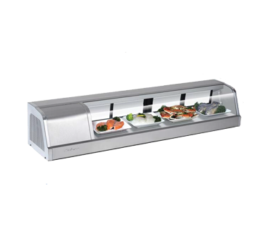 superior-equipment-supply - Turbo Air - Turbo Air Stainless Steel 59.75" Wide Sushi Display Case