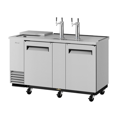 superior-equipment-supply - Turbo Air - Turbo Air Stainless Steel Two-Door 69.13" Wide Super Deluxe Club Top Beer Dispenser
