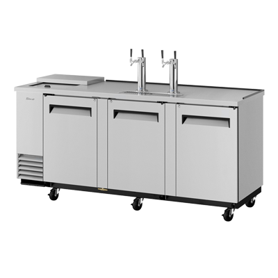superior-equipment-supply - Turbo Air - Turbo Air Stainless Steel Three-Door 90.38" Wide Super Deluxe Club Top Beer Dispenser