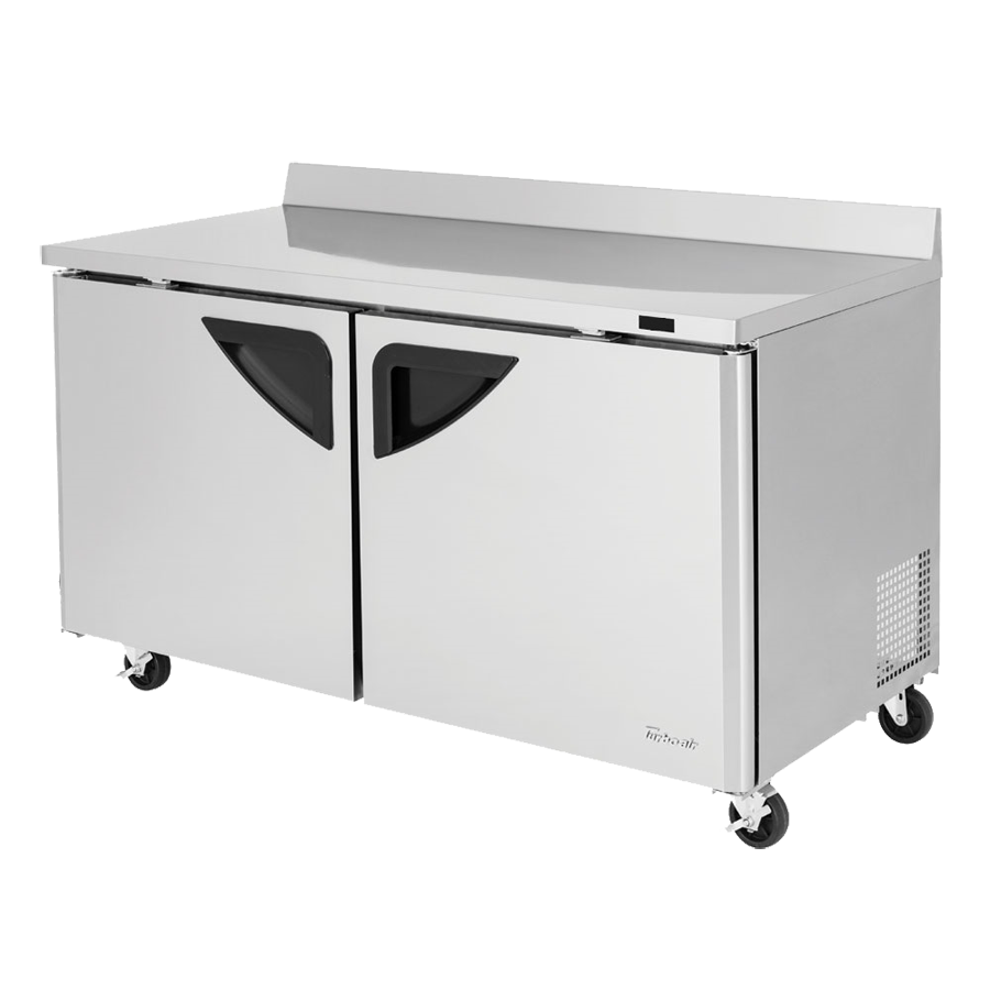 superior-equipment-supply - Turbo Air - Turbo Air Two-Section 60.25" Wide Stainless Steel Super Deluxe Worktop Freezer