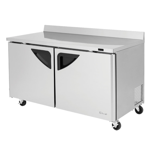 superior-equipment-supply - Turbo Air - Turbo Air Two-Section 60.25" Wide Stainless Steel Super Deluxe Worktop Freezer