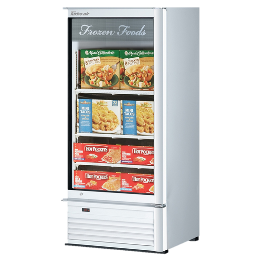 superior-equipment-supply - Turbo Air - Turbo Air 25.75" One-Section Wide Super Deluxe Glass Freezer Merchandiser