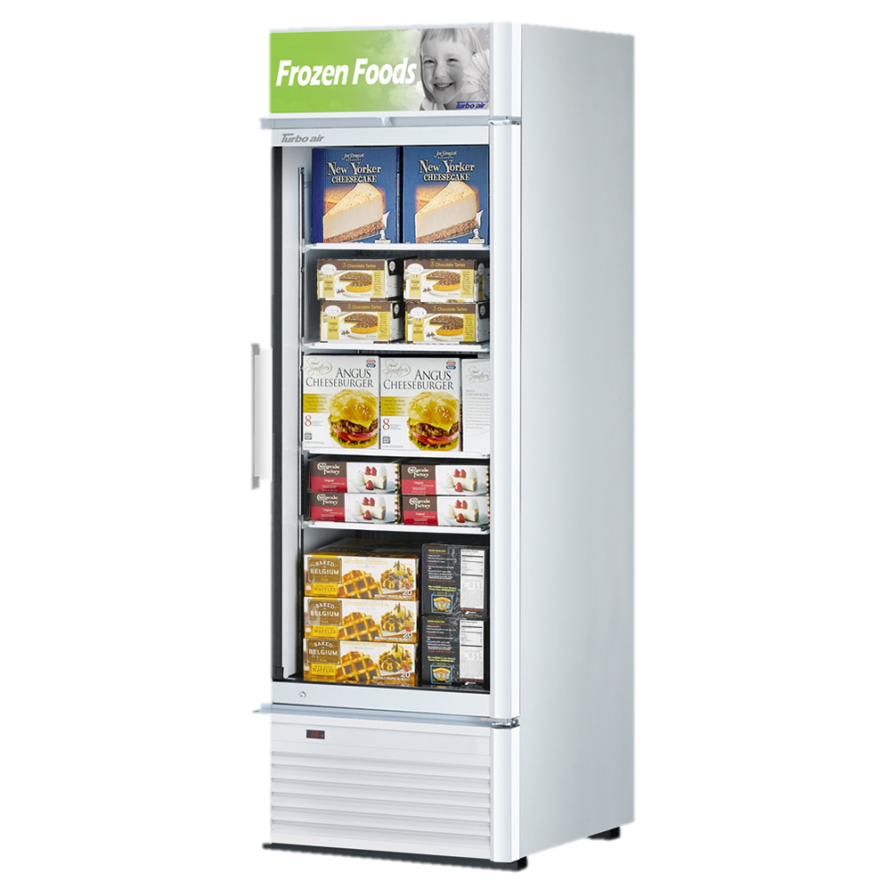 superior-equipment-supply - Turbo Air - Turbo Air 27" Wide One-Section Super Deluxe Glass Freezer Merchandiser