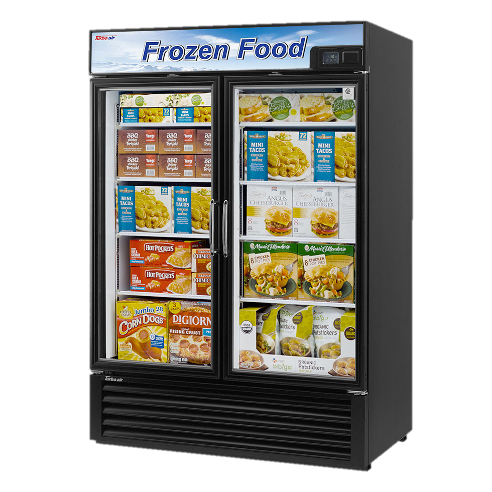superior-equipment-supply - Turbo Air - Turbo Air 54.38" Wide Two-Section Freezer Merchandiser