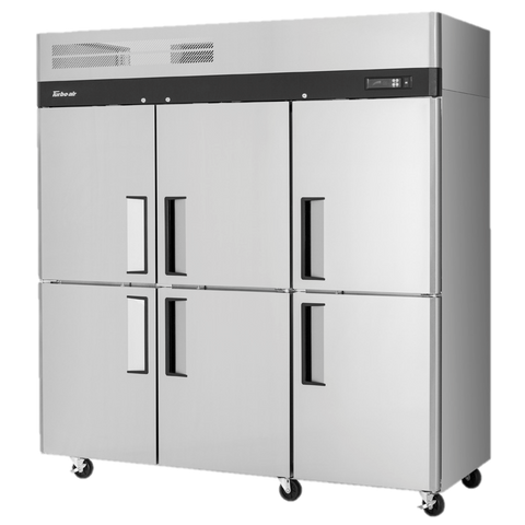 superior-equipment-supply - Turbo Air - Turbo Air 77.75" Wide Three-Section Stainless Steel Reach-In Freezer