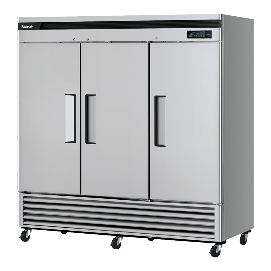 superior-equipment-supply - Turbo Air - Turbo Air 81.88" Wide Three-Section Super Deluxe Reach-In Freezer