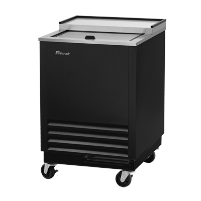 superior-equipment-supply - Turbo Air - Turbo Air 24.88" Wide Stainless Steel Black Laminated Glass Chiller & Froster