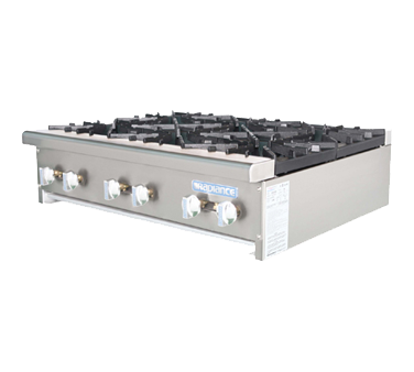 superior-equipment-supply - Turbo Air - Turbo Air Six-Burner Stainless Steel Countertop Hotplate