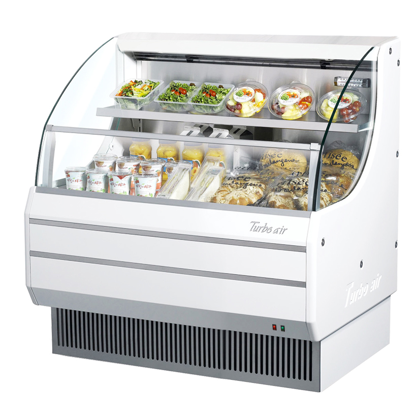 superior-equipment-supply - Turbo Air - Turbo Air 7.4 Cubic Feet White Horizontal Open Merchandiser